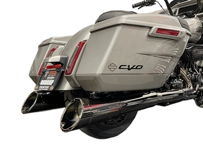 50 Cal (5") Slip-On Mufflers | Torched Chrome