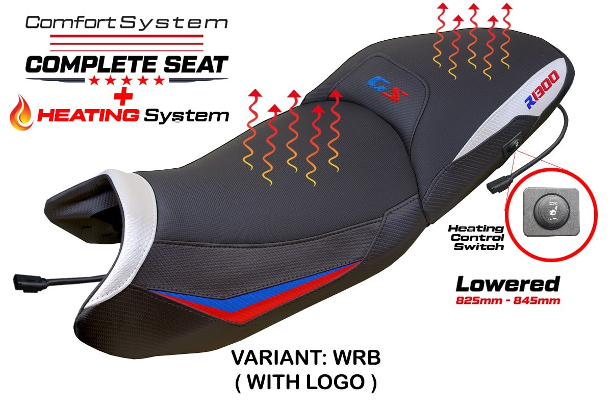 Complete Seat compatible - BMW R 1300 GS 2023-2025 - mod Dorfen Heating Comfort System - Lowered