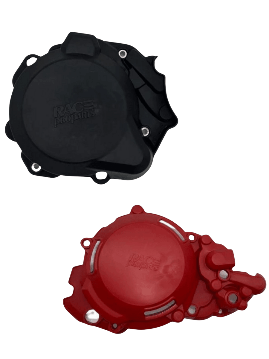 Raceproparts Debriyaj Statör Kapak Koruma Set - Siyah-Kırmızı (Beta 2018-2025 uyumlu)