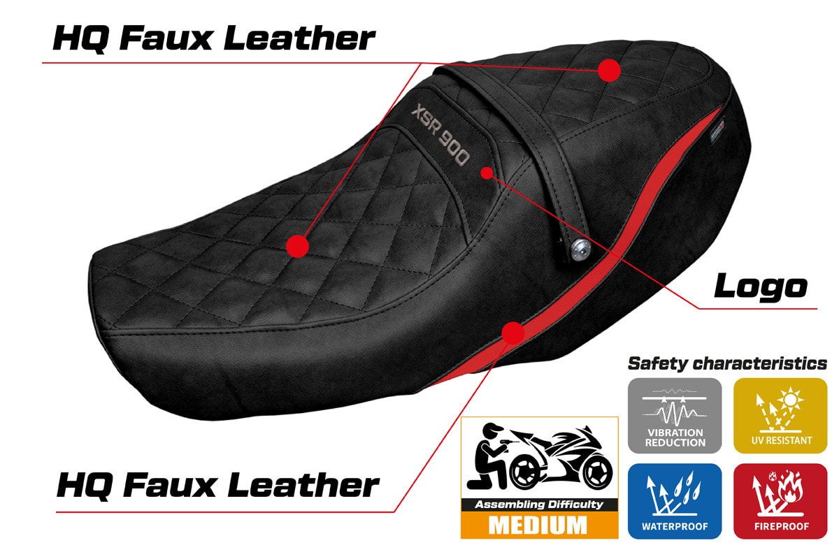 Seat cover compatible - Yamaha XSR 900 2022-2025 - mod Adeje Special Color