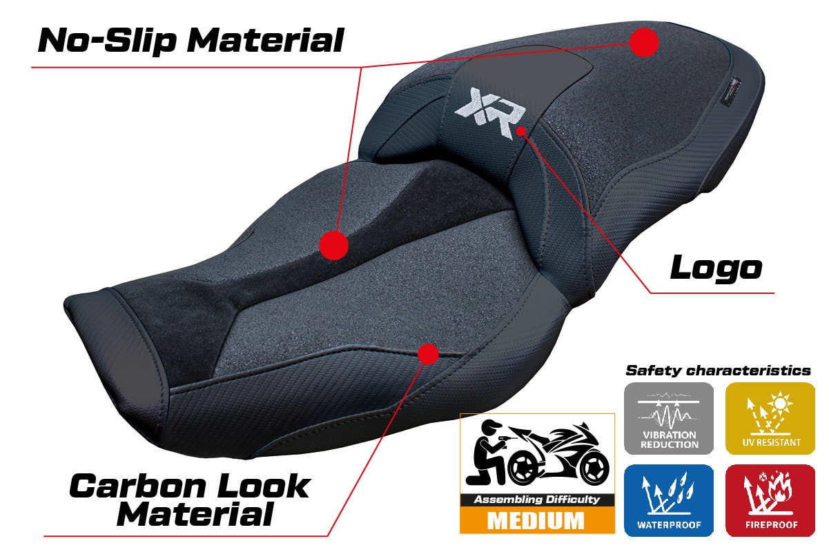 Seat cover compatible - BMW S 1000 XR  2024-2025 - mod Linz Ultragrip