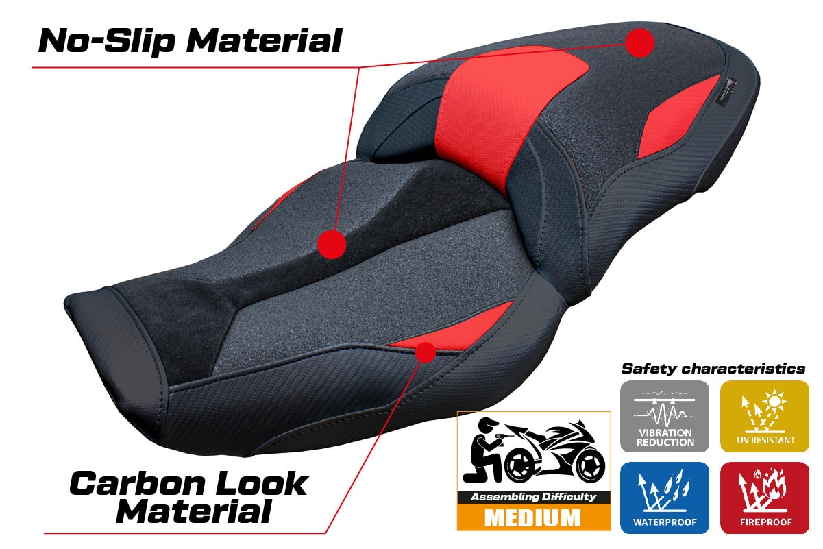 Seat cover compatible - BMW S 1000 XR  2024-2025 - mod Linz Ultragrip