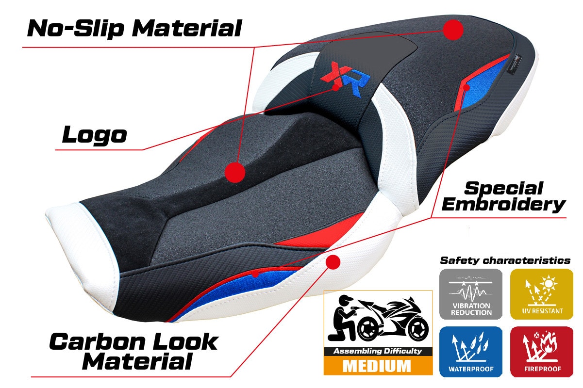 Seat cover compatible - BMW S 1000 XR  2024-2025 - mod Linz Ultragrip