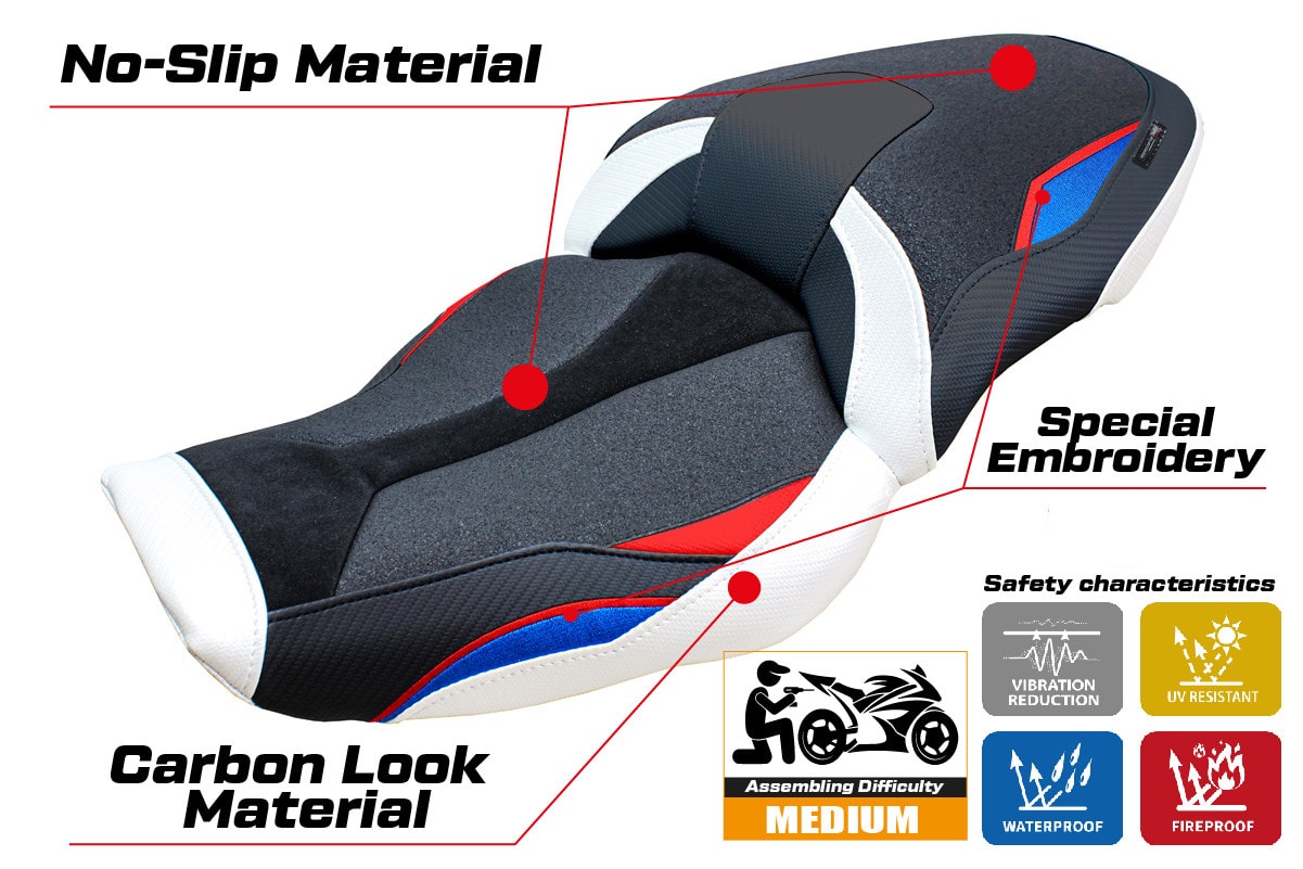 Seat cover compatible - BMW S 1000 XR  2024-2025 - mod Linz Ultragrip