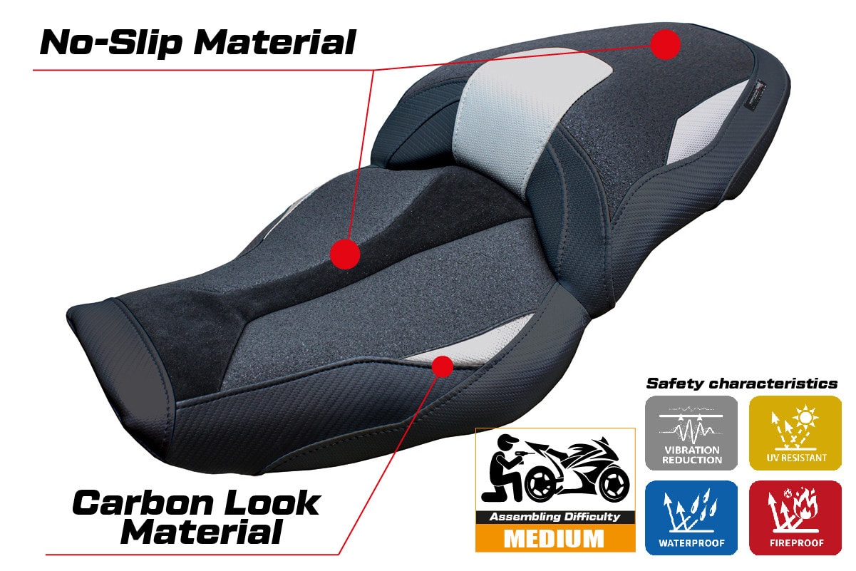 Seat cover compatible - BMW S 1000 XR  2024-2025 - mod Linz Ultragrip