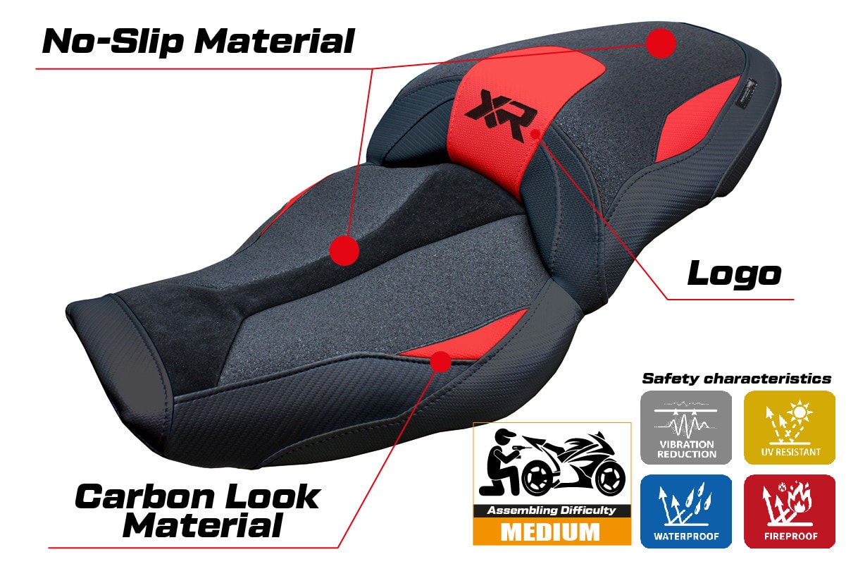 Seat cover compatible - BMW S 1000 XR  2024-2025 - mod Linz Ultragrip