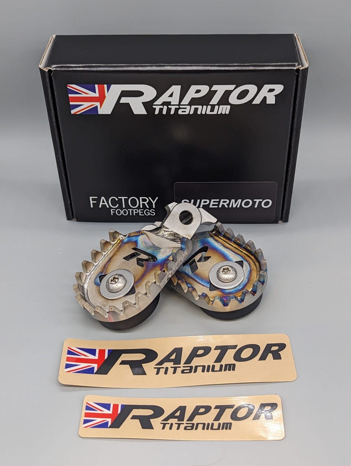 Raptor Titanium Foot Pegs Ayaklık Yamaha  1999 – 2024 YZ125/250/450 / 1999 – 2022 YZ450F / 1999 – 2023 YZ250F RSM003 Supermoto (Vade Farksız 3 Taksit)