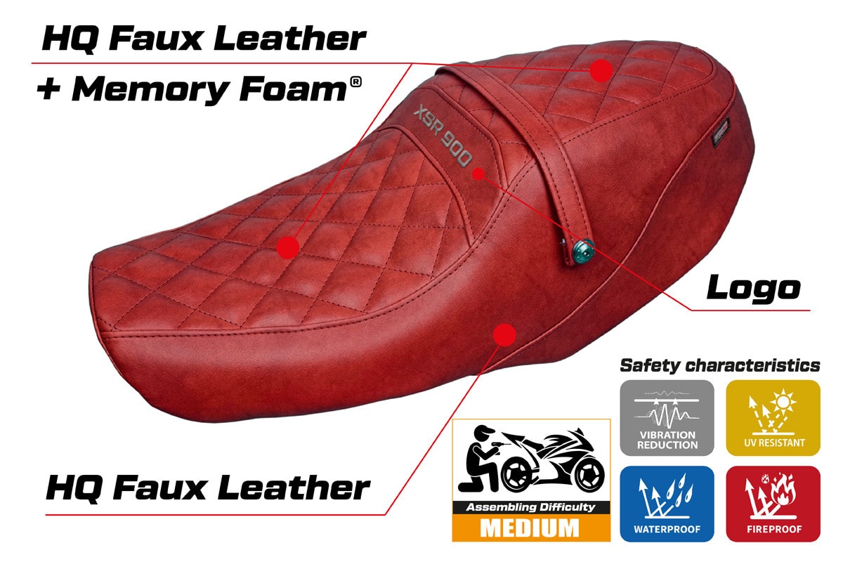 Seat cover compatible - Yamaha XSR 900 2022-2025 - mod Adeje Comfort System