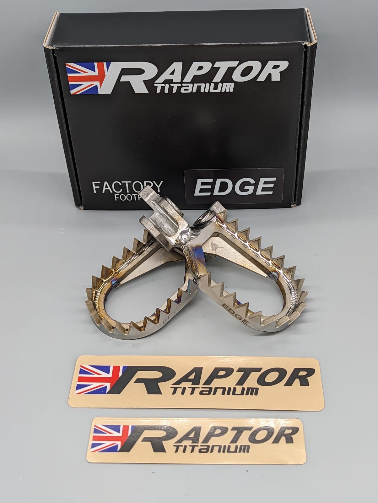 Raptor Titanium Foot Pegs Ayaklık Kawasaki KXF 250/450 2006-2025 RME006 Edge (Vade Farksız 3 Taksit)