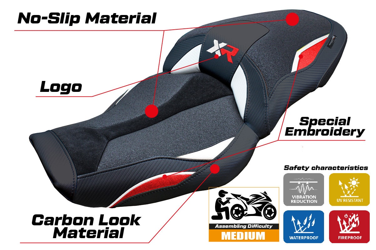 Seat cover compatible - BMW S 1000 XR  2024-2025 - mod Linz Ultragrip