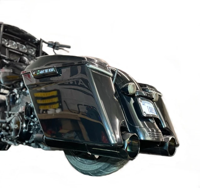 50 Cal (5") Slip-On Mufflers | Midnight Chrome