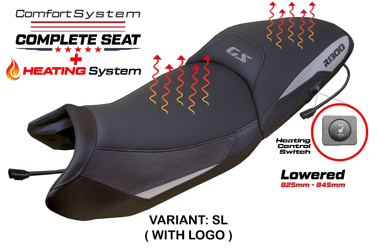 Complete Seat compatible - BMW R 1300 GS 2023-2025 - mod Dorfen Heating Comfort System - Lowered