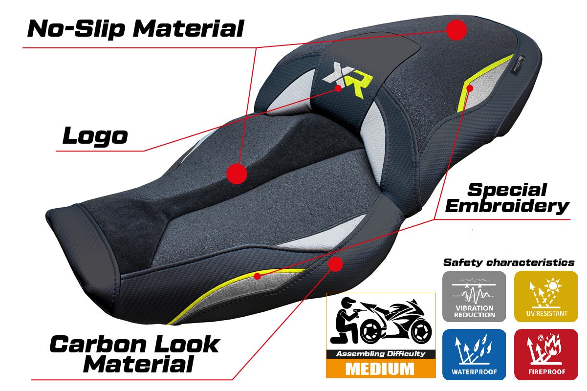 Seat cover compatible - BMW S 1000 XR  2024-2025 - mod Linz Ultragrip