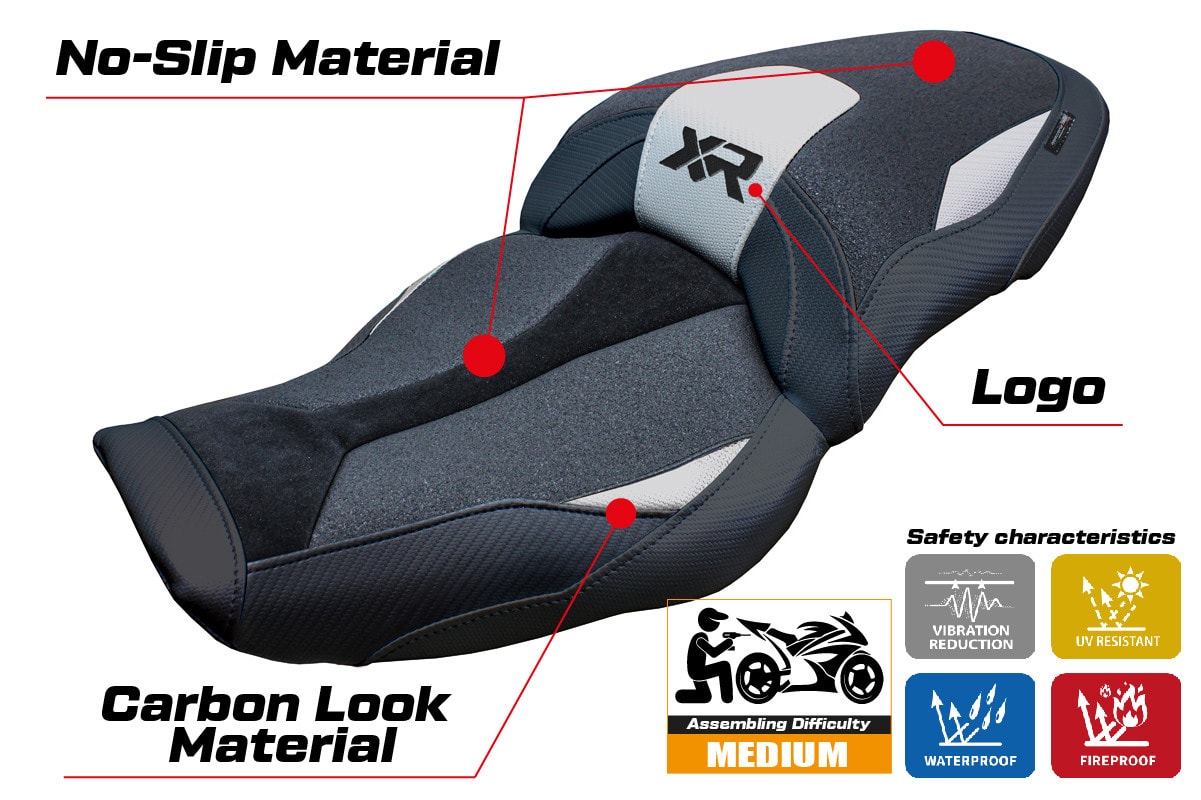 Seat cover compatible - BMW S 1000 XR  2024-2025 - mod Linz Ultragrip