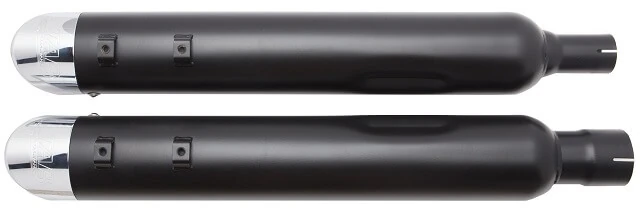 4" B.A.M. Stick Slip-On Mufflers | Black