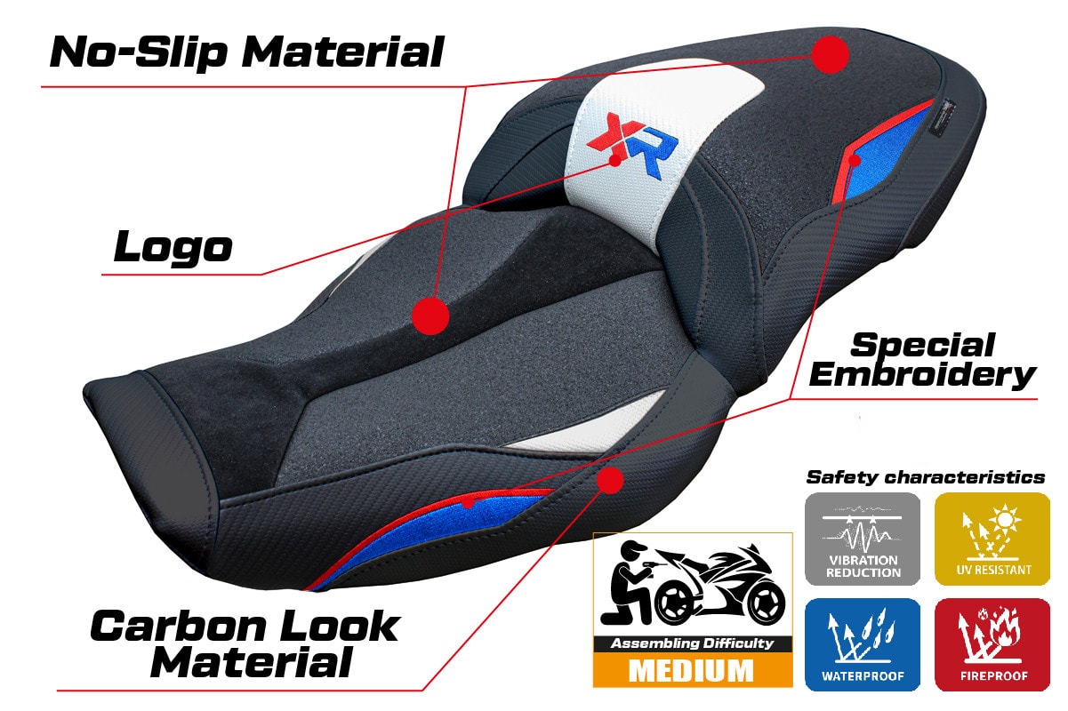 Seat cover compatible - BMW S 1000 XR  2024-2025 - mod Linz Ultragrip