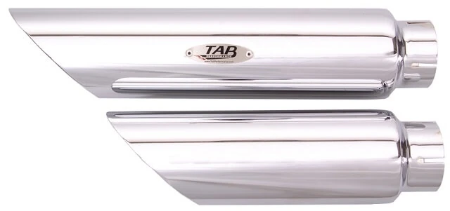 V-ROD Slash Cut Exhaust Pipes (NON-BAFFLED) | Chrome