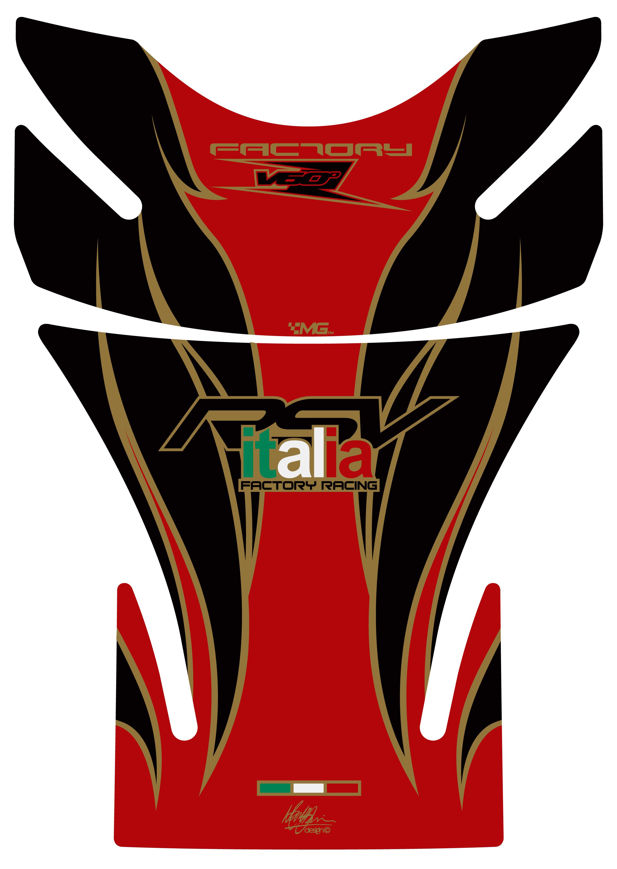 Motografix 3D Jel Sticker 04-10 RSV1000R