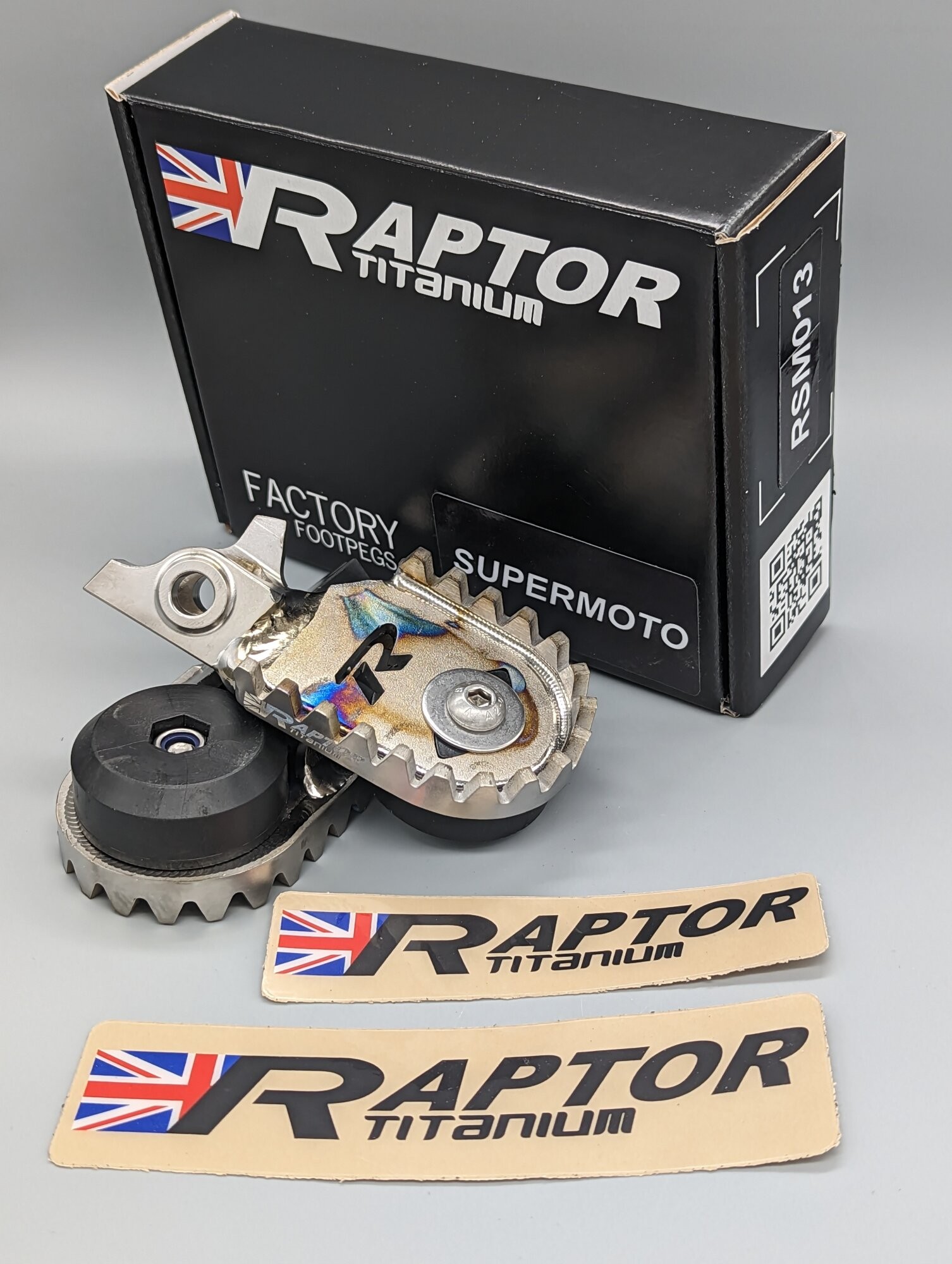 Raptor Titanium Foot Pegs Ayaklık KTM / HUSQVARNA 2020-2023 / GASGAS 2021-2023 RSM016 Supermoto (Vade Farksız 3 Taksit)