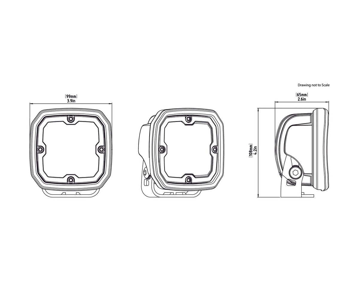 D4 LED Light Pod with DataDim™ Technology