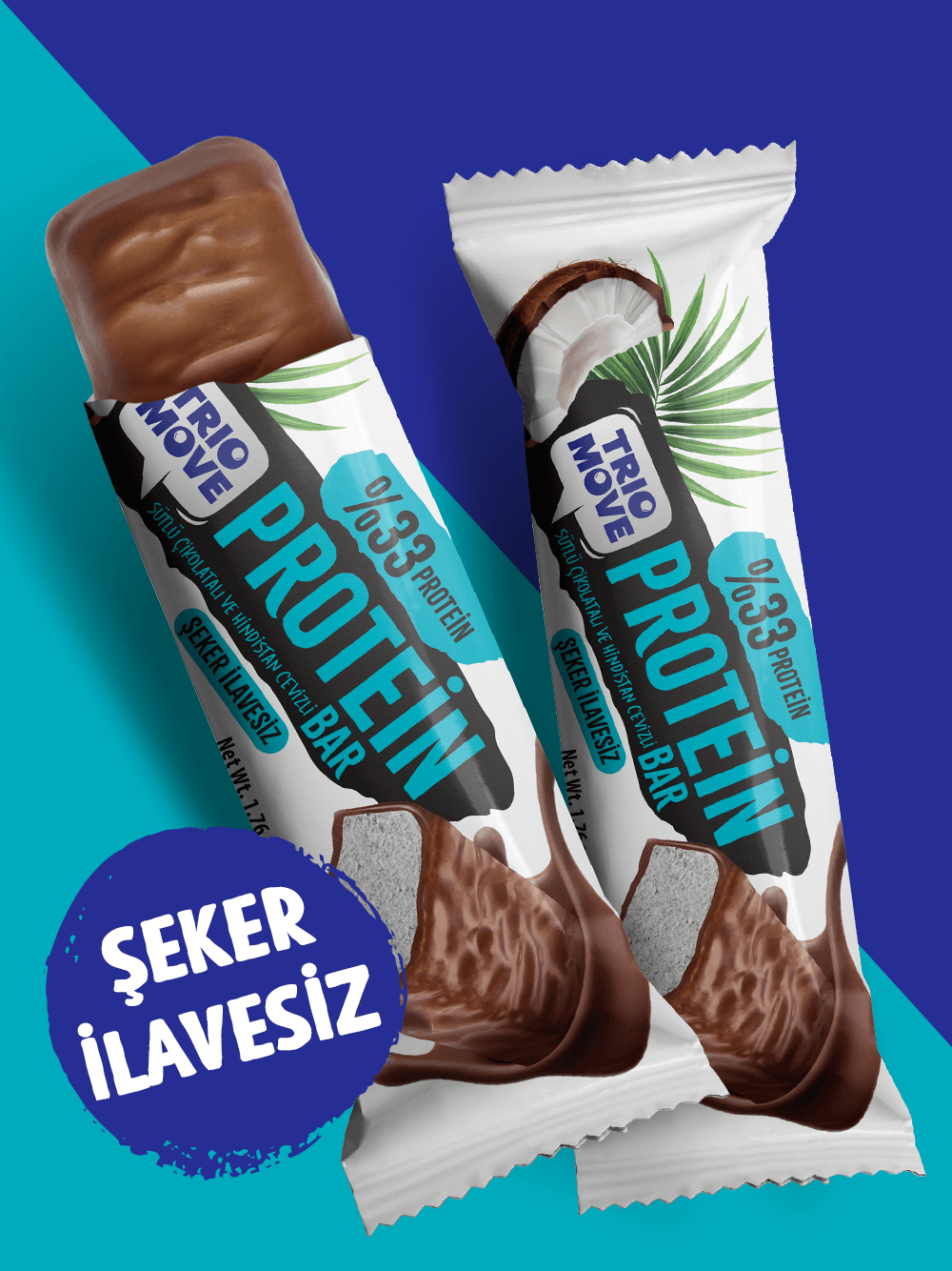 Çikolata Kaplamalı Protein Bar 9'lu Tanışma Paketi 50 Gr. X 9 Adet