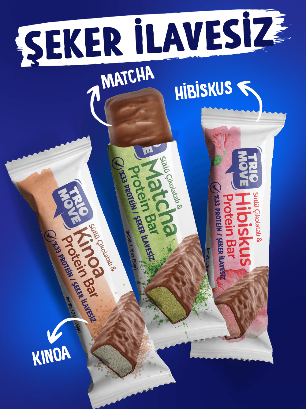 Çikolata Kaplamalı Detoks Protein Bar 9'lu Karışık Tanışma Paketi 50 gr X9 Adet (Paket 4)