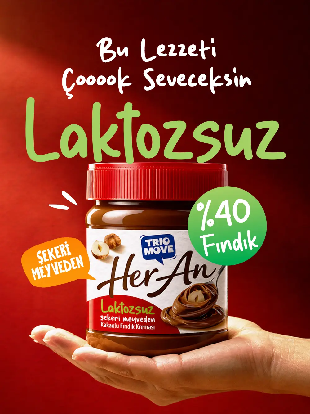 TRIO MOVE HER AN KAKAOLU FINDIK KREMASI 300 G