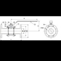 Duyar Dn125 Lug Küresel Vana Cdy-1030