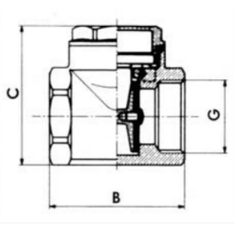 Konsan 1'' Çalpara Çekvalf