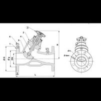 Duyar Dn125 Flanşlı  Pik Statik Balans Vanası T-3020