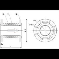 Duyar T-1820 Dn150 Metal Körüklü Kompansatör Döner Flanşlı, Laynersiz, PN 16