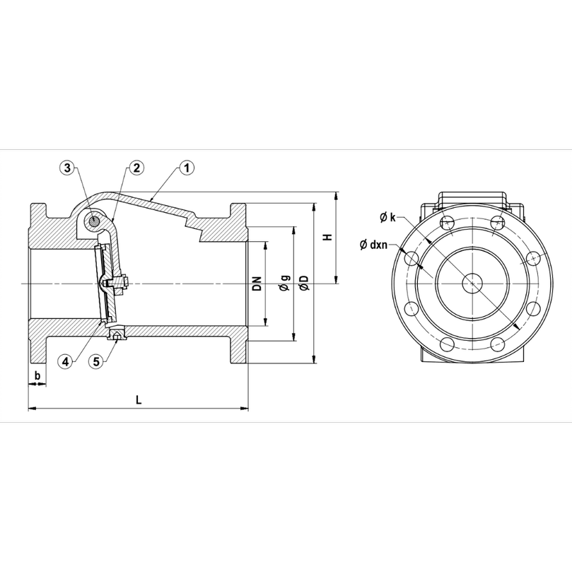 Duyar Dn65 Çalpara Çekvalf (Pik) T-0410