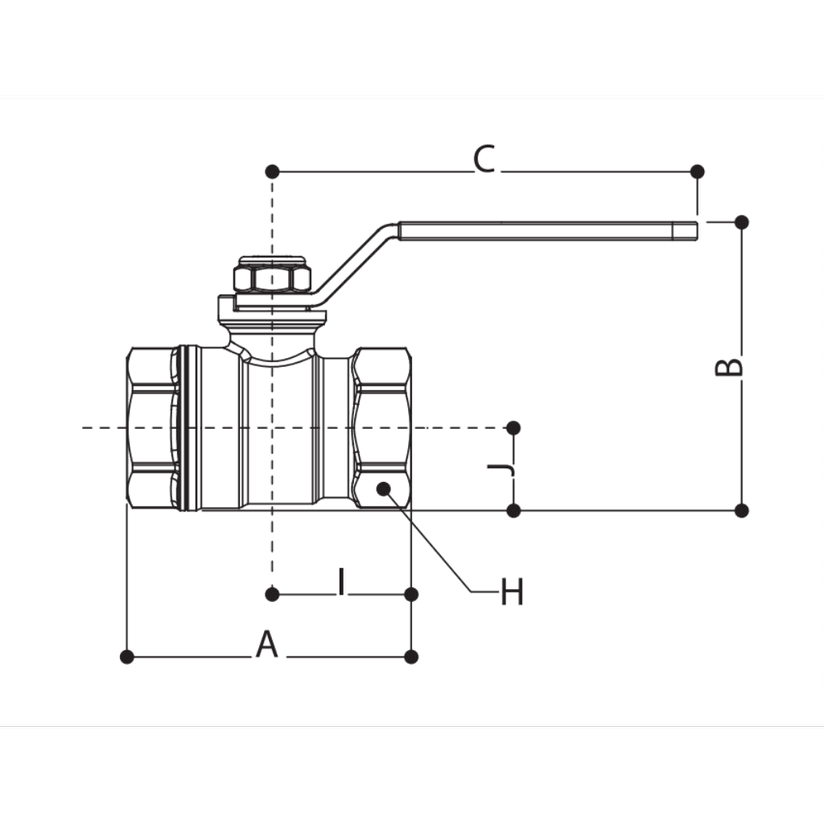 Unival 1/2" Dişli Küresel Vana