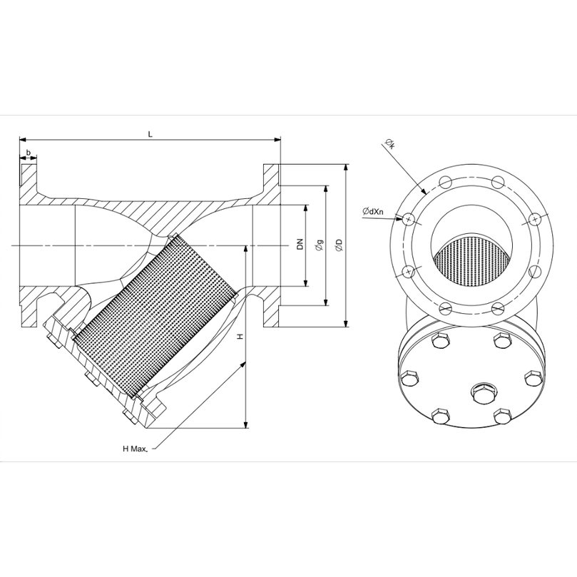 Duyar Dn200 Pik Pn16 Pislik Tutucu T-0820