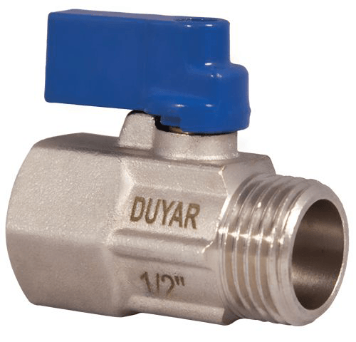 Duyar 1/2" Mini Küresel Vana İç-Dış T-2160