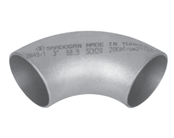 1 1/2" Patent Dirsek Dikişli 90° Sardoğan 48,3 mm