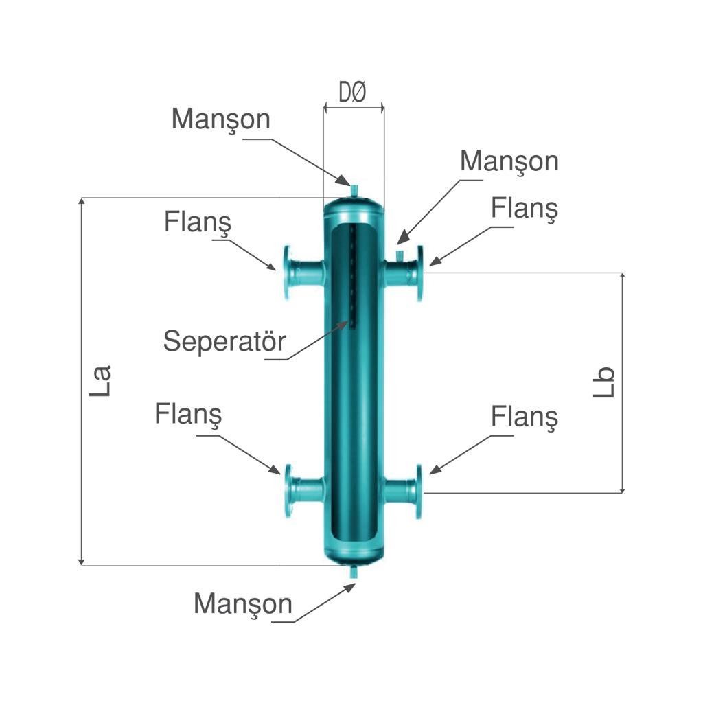 MIT DN 50 Flanşlı Denge Kabı