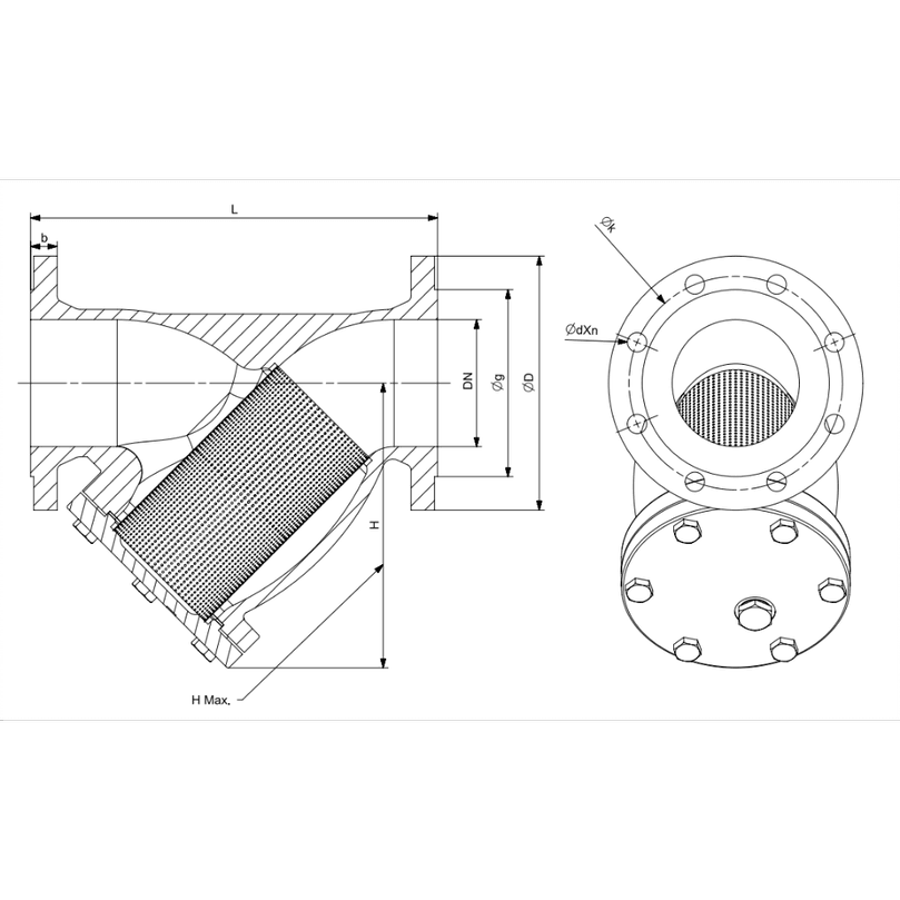 Duyar Dn40 Pik Pn16 Pislik Tutucu T-0820