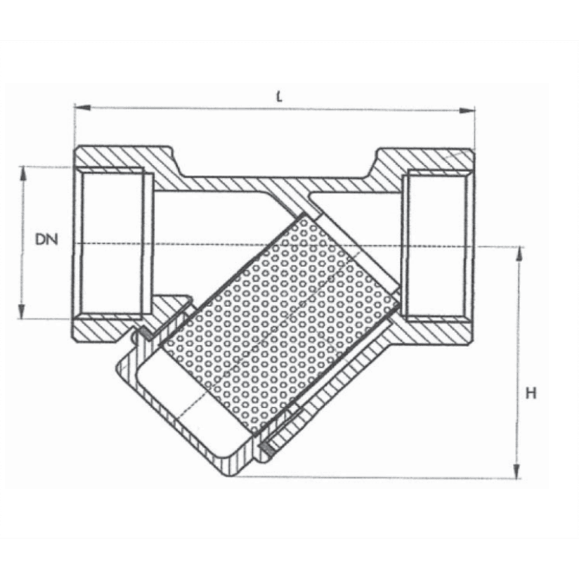 Unival 1/2" Dişli Pislik Tutucu