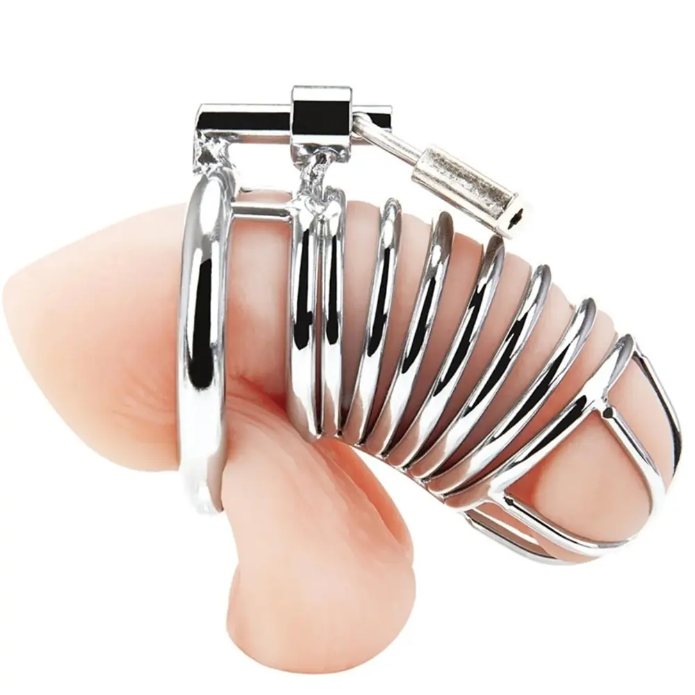Agor Master Male Chastity Blueline Metal Penis Kilidi 50 mm | Agorshop Sex  Shop