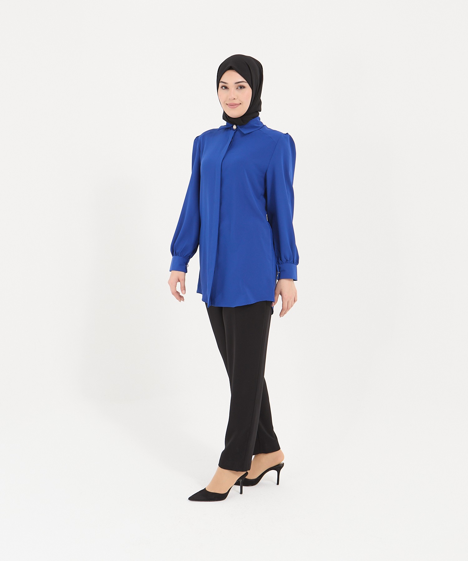 Alya Tunik - Saks Mavisi