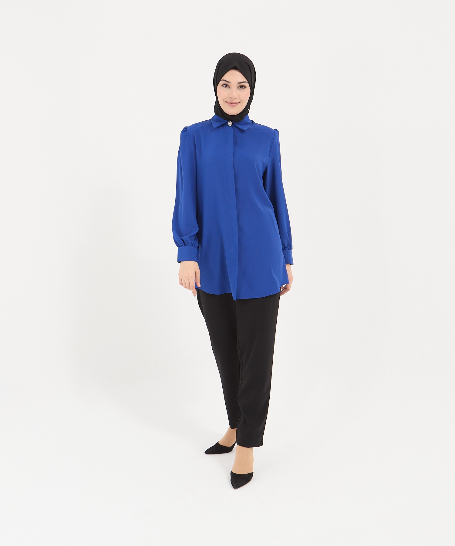 Alya Tunik - Saks Mavisi