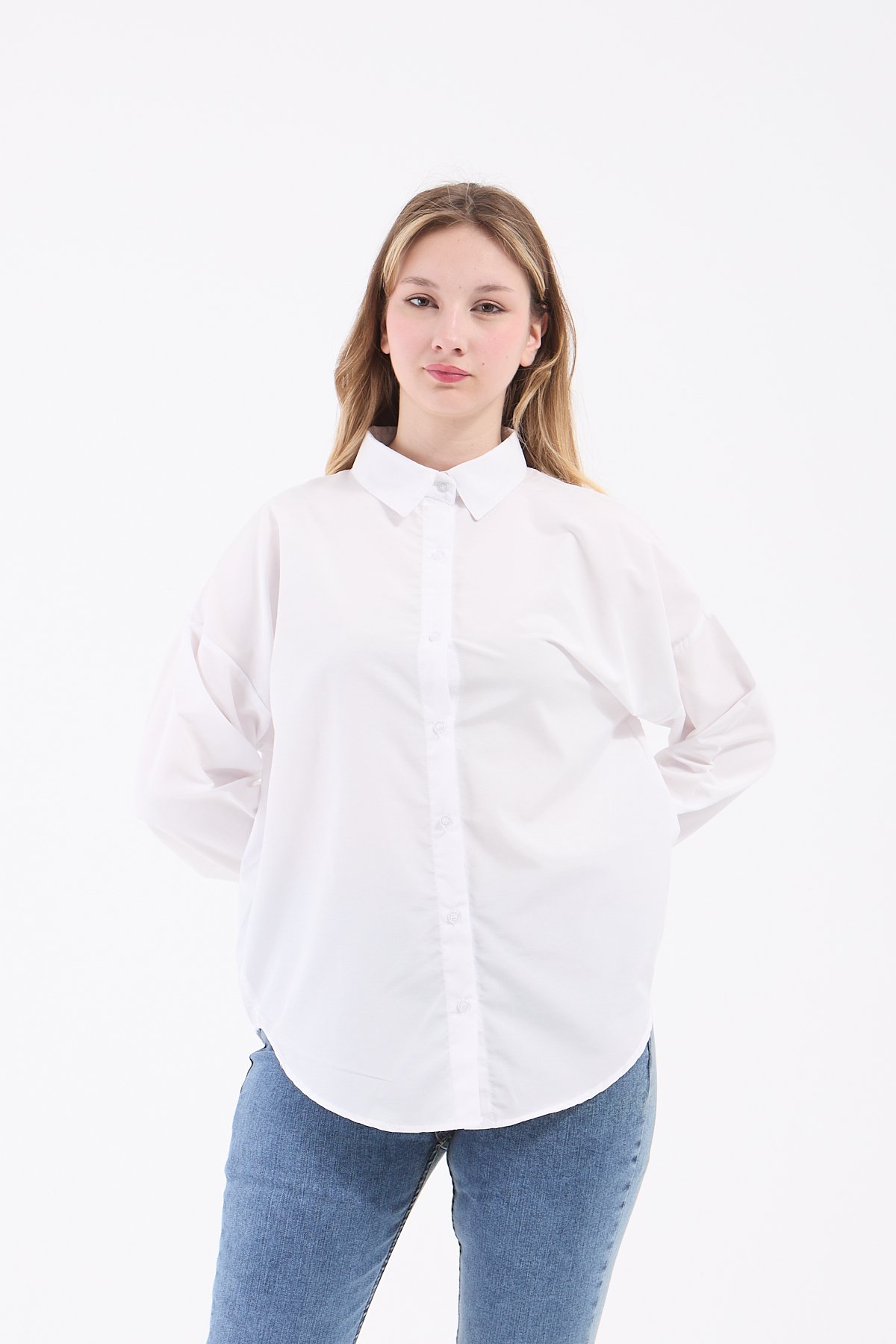 Luvty Vera Oversize Gömlek - Beyaz