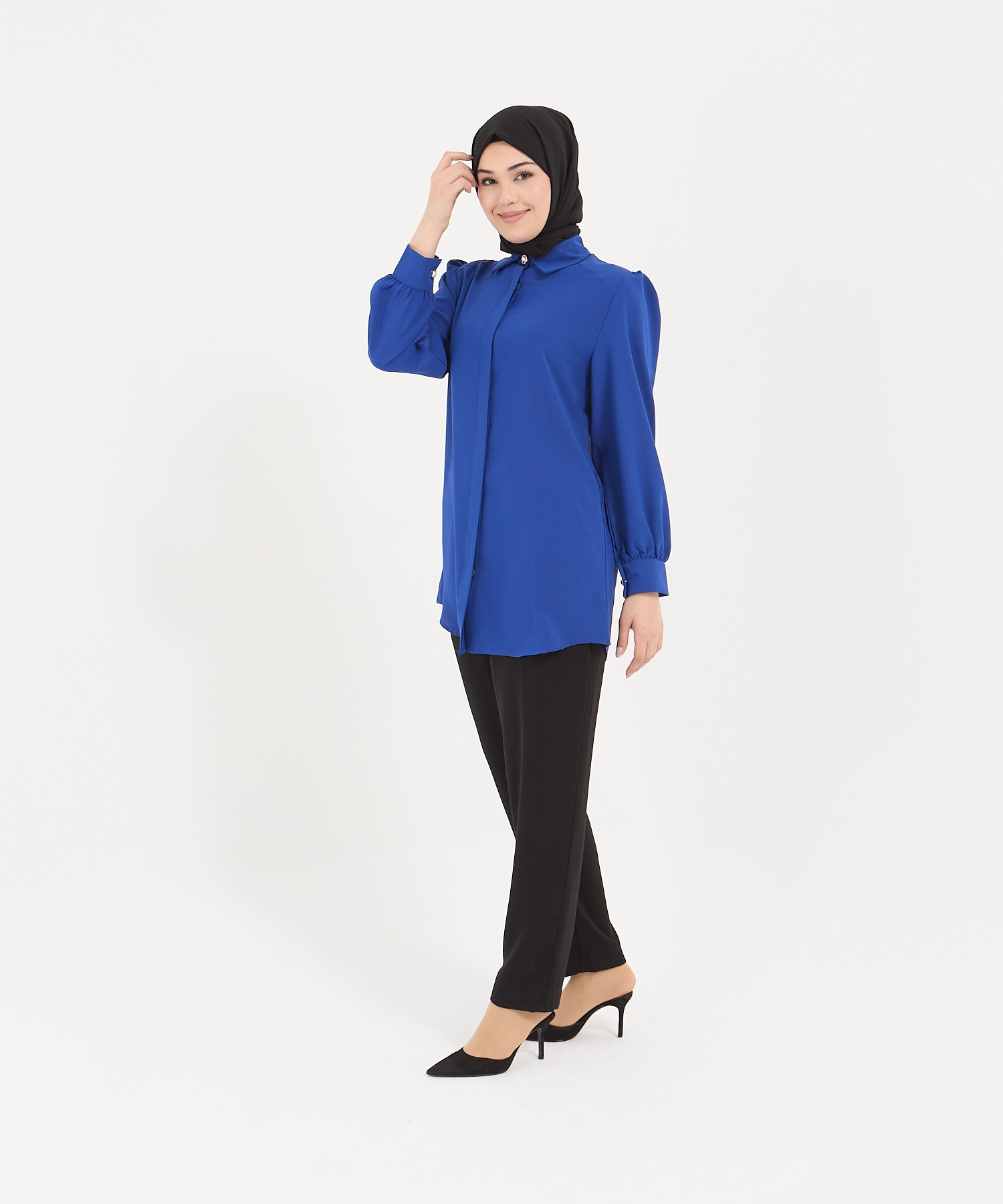 Alya Tunik - Saks Mavisi
