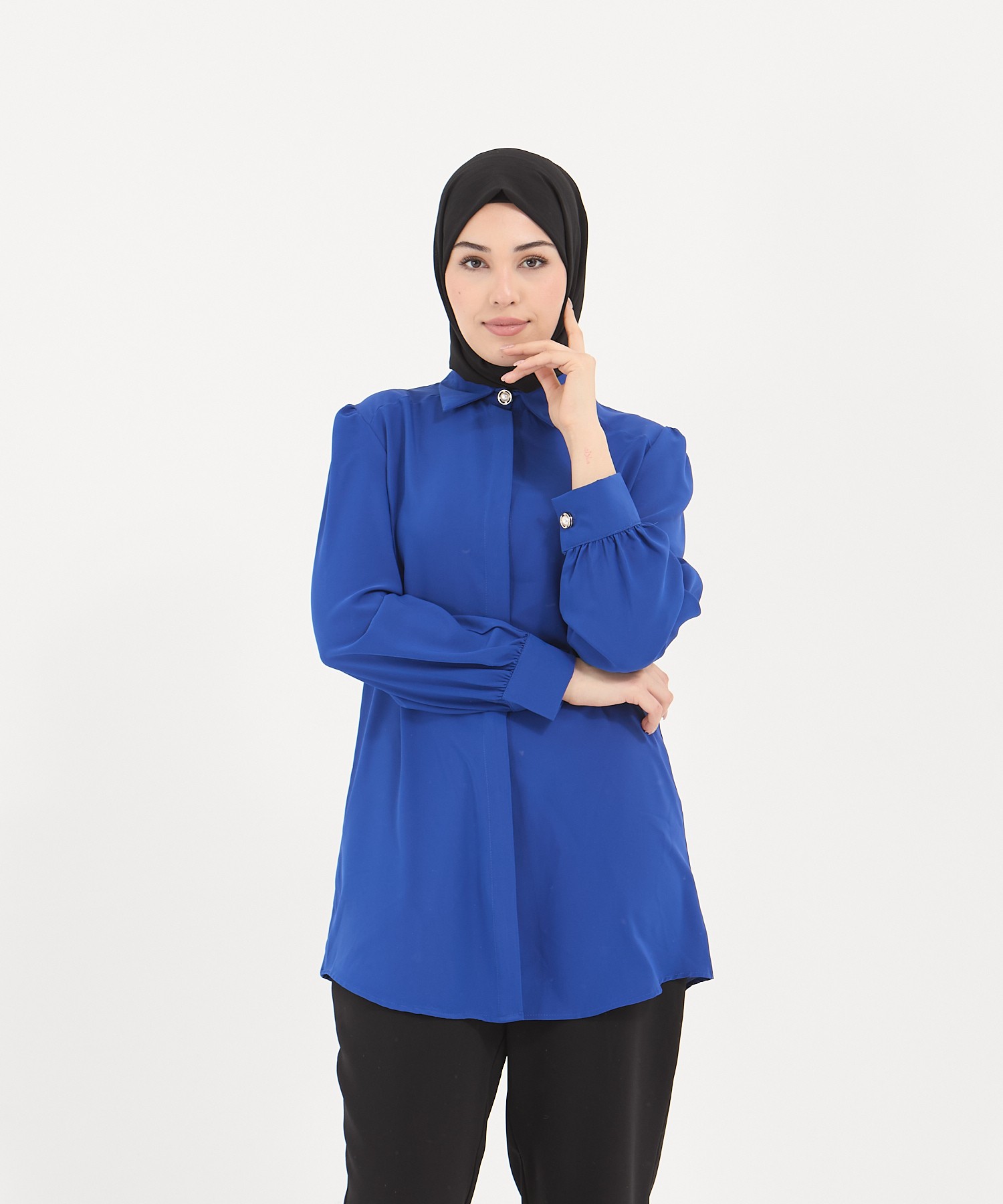 Alya Tunik - Saks Mavisi