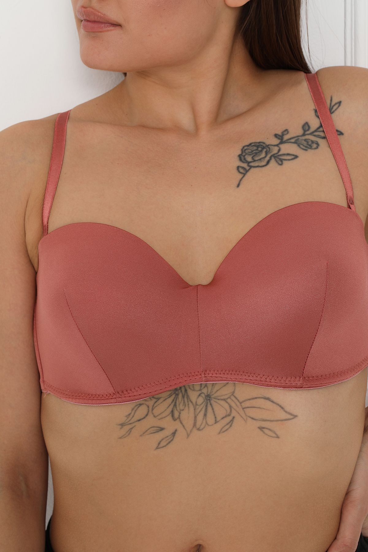 Luvty Lotus Kiremit Straplez Sütyen
