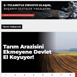 Tarım Sitelerimizde Banner Reklamları 1 Adet 
