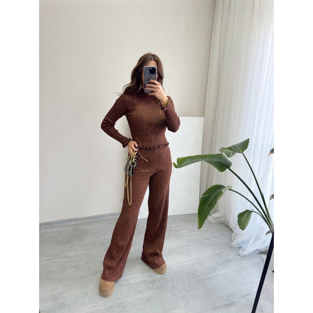 Kahverengi Kırçıllı Zara Takım