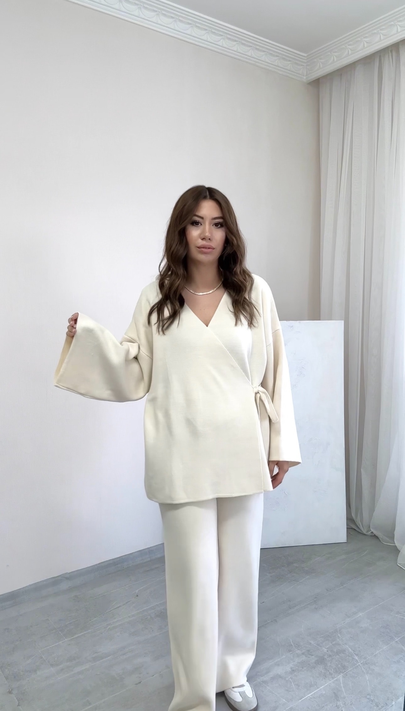 Triko Kimono Pantolon Takım