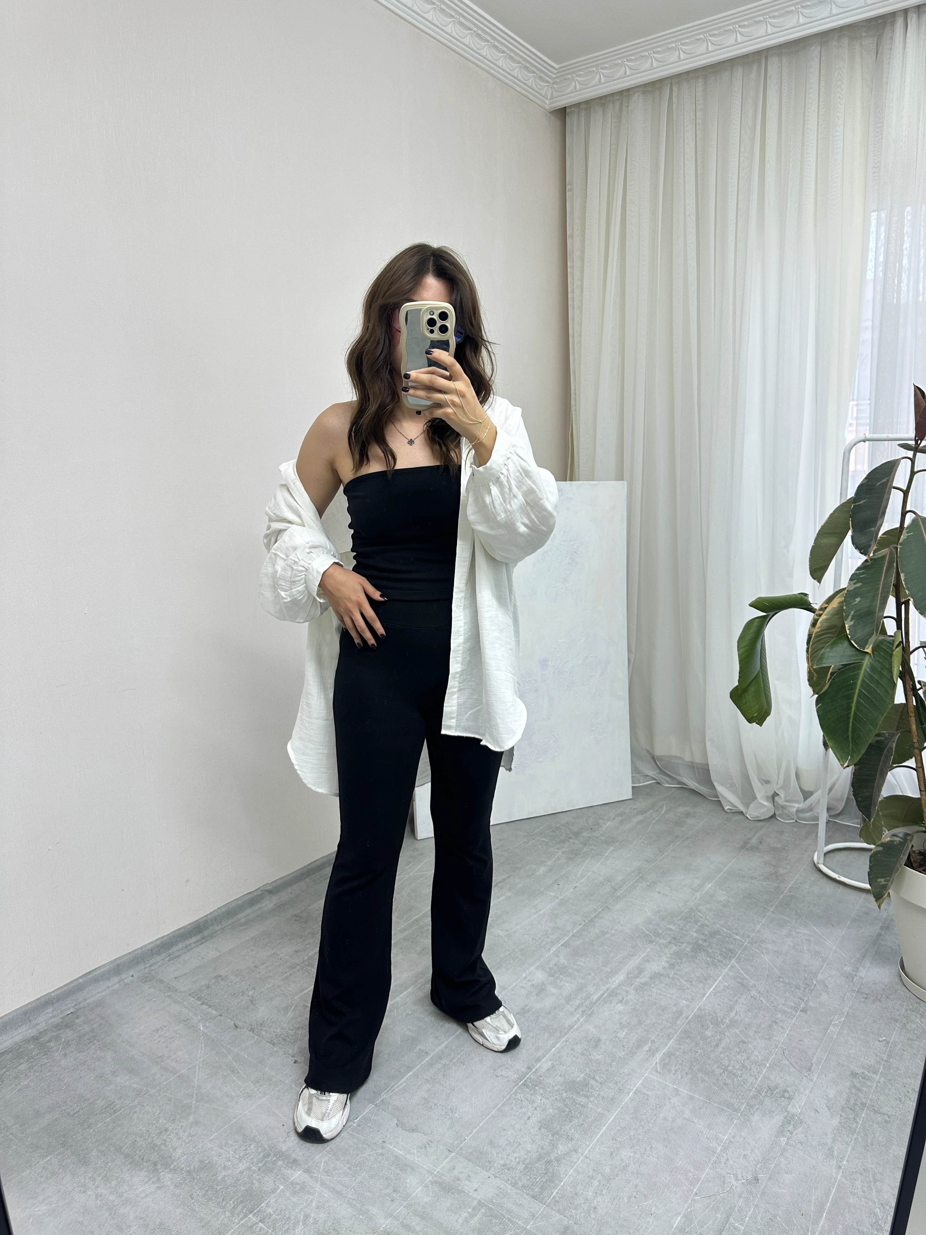 Müslin Kumaş Uzun Gömlek